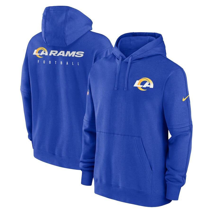 Men 2023 NFL Los Angeles Rams blue Sweatshirt style 1
